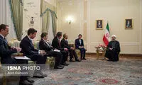 لحظه دیدار روحانی با چاووش اوغلو