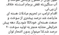 واکنش فلاحت‌پیشه به اقدامات برجامیِ ایران