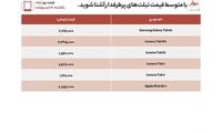 قیمت تبلت‌های پرطرفدار در بازار