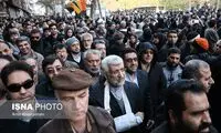 سعید جلیلی در مراسم تشییع آیت الله هاشمی