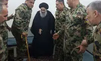 دیدار مجروحان ارتش عراق با آیت‌الله سیستانی