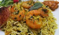 طرز تهیه شوید پلو با میگو