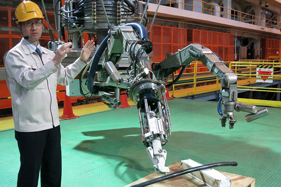 تصویر ربات پاکسازیِ نیروگاه اتمی ژاپن