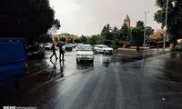 بارش باران در چله تابستان