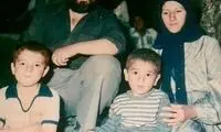 تصویری دیده نشده از علی انصاریان در کنار خانواده