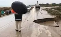 بخشی از جاده ساحل جنوبی قشم تخریب شد