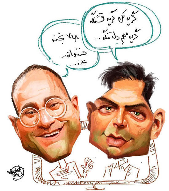 کاریکاتور: تفاوت رامبد جوان و احسان علیخانی!