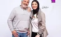 قابی دو نفره از مجید مظفری و دخترش