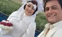 یکتا ناصر در لباس عروس، پشت نیسان آبی