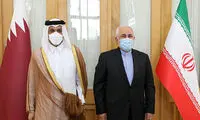 دیدار و گفتگوی وزیران خارجه ایران و قطر در تهران