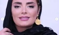 چهره بارانی سپیده خداوردی در یک طبیعت بکر