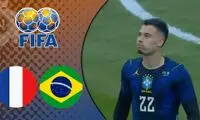 خلاصه بازی برزیل - فرانسه 