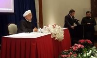 روحانی: آمریکا و اروپا حرف از مذاکره موشکی نزنند