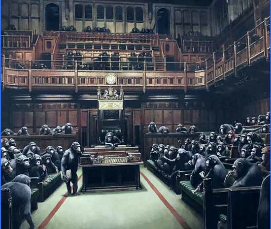تابلوی نقاشیِ جنجالی از مجلس عوام انگلیس