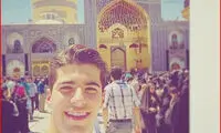 عزت اللهی در حرم امام رضا +عکس
