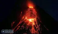 فوران شدید آتشفشان از کوه مایون در فیلیپین