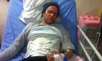 بابک حمیدیان دچار سانحه شد +عکس