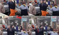 سیلی خوردن زن دستفروش از مامور شهرداری