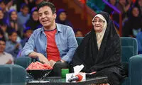 عمو پورنگ با مادرش به «خندوانه» می‌آید