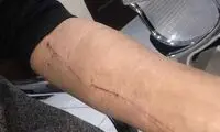 برخورد خشونت آمیز پلیس تفلیس با زن ایرانی