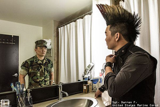 عکس: سربازِ آن‌سوی آینه