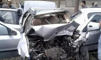 شاخ به شاخ شدن 206 با سمند در شهریار