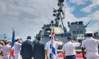 ناو نظامی امریکا وارد بندر باتومی گرجستان شد