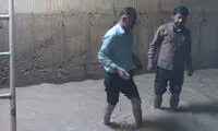 مارمولک در منبع ذخیره آب شرب