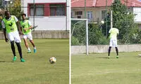حضور دیاباته در تمرین گروهی استقلال