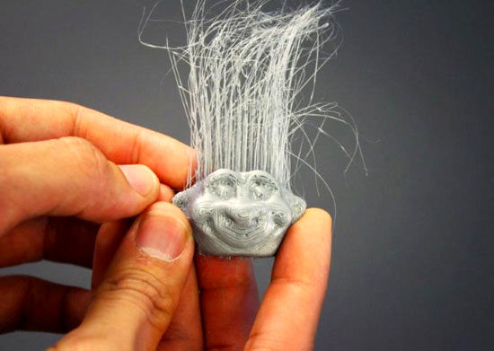 ساخت تار موی انسان با پرینتر 3D +عکس
