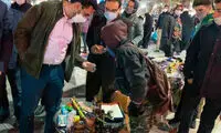 ترقه خریدن آذری جهرمی در بازار همدان