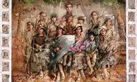 نقاشی که پرتره لیلا حاتمی را کشید