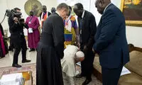 اقدام غیرمنتظره پاپ در برابر رهبران سودان جنوبی