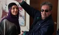 مهناز افشار در پشت صحنه یک فیلم +عکس