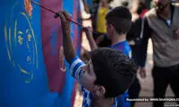 نقاشی‌های خیابانی کودکان بی‌پناه عراق