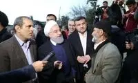 روحانی از مناطق سیل زده مازندران بازدید کرد
