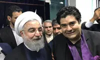 عکس یادگاری سالار عقیلی با روحانی