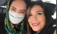 سلفی نیکی کریمی و سحر دولتشاهی در سفرِ کاری