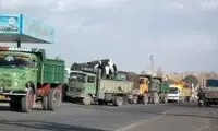ماجرای صف چند کیلومتری کامیون‌ها در مرز آستارا