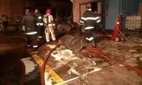 آتش‌سوزی کارخانه رنگ در جاده مخصوص