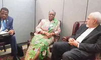 دیدار ظریف با وزیر خارجه نامیبیا