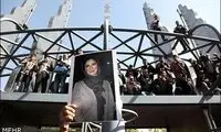 تصاویر: مراسم تشییع پیکر عسل بدیعی