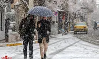 بارش برف پاییزی استان‌های غربی