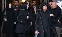 لیلا حاتمی در مراسم یادبود مظاهر مصفا