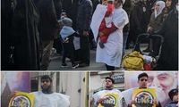 عزاداران مشهدی کفن‌پوش شدند