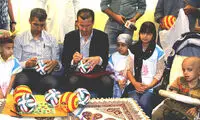 دونگا و عادل در کنار کودکان سرطانی +عکس