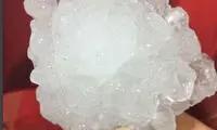 بارش تگرگ 60 گرمی در گناوه +عکس