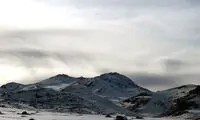 طبیعت زمستان دامنه های قله سبلان