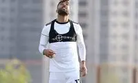 قدوس، تک و تنها در تمرین ایران