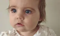 کودکی که با مژگانش دل ها را بُرد! +عکس